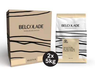 Belcolade Selection Blanc Extra Drops  - Cacao-Trace